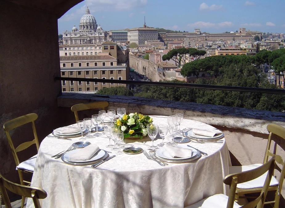 Castel Sant’Angelo rooftop restaurant