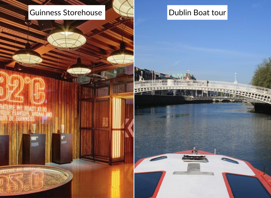 Guinness Storehouse Experience and Dublin Discovered Boat tour