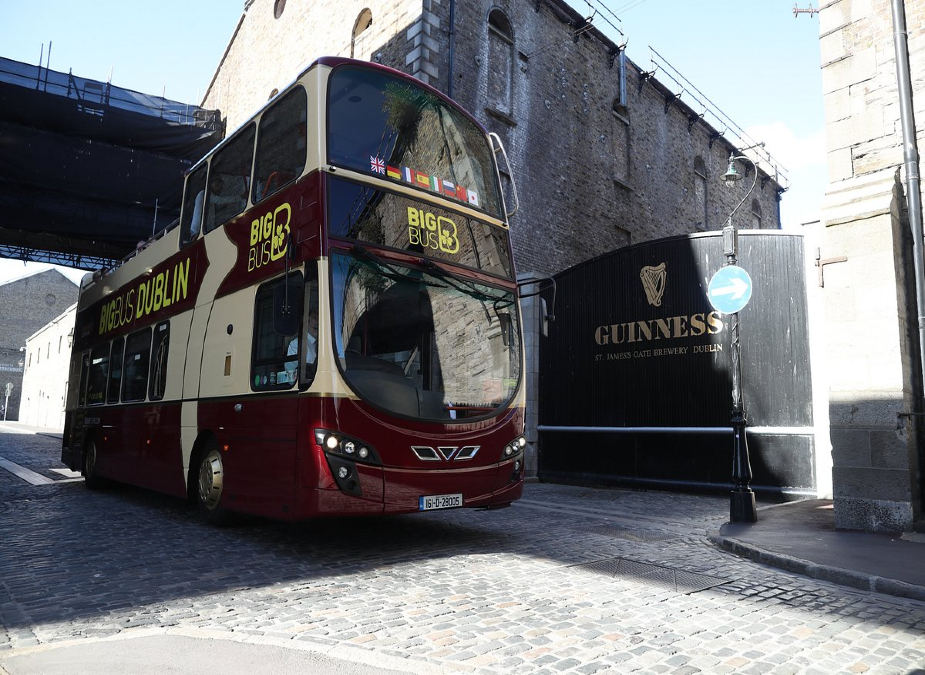 Guinness Storehouse ticket and Big Bus Dublin open-top Hop-on hop-off sightseeing tour