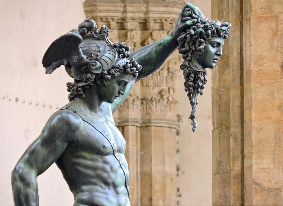 Persée tenant la tête de Méduse, par Benvenuto Cellini