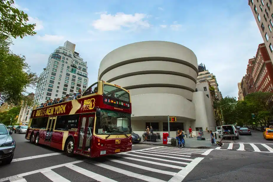 Guggenheim Museum by bus