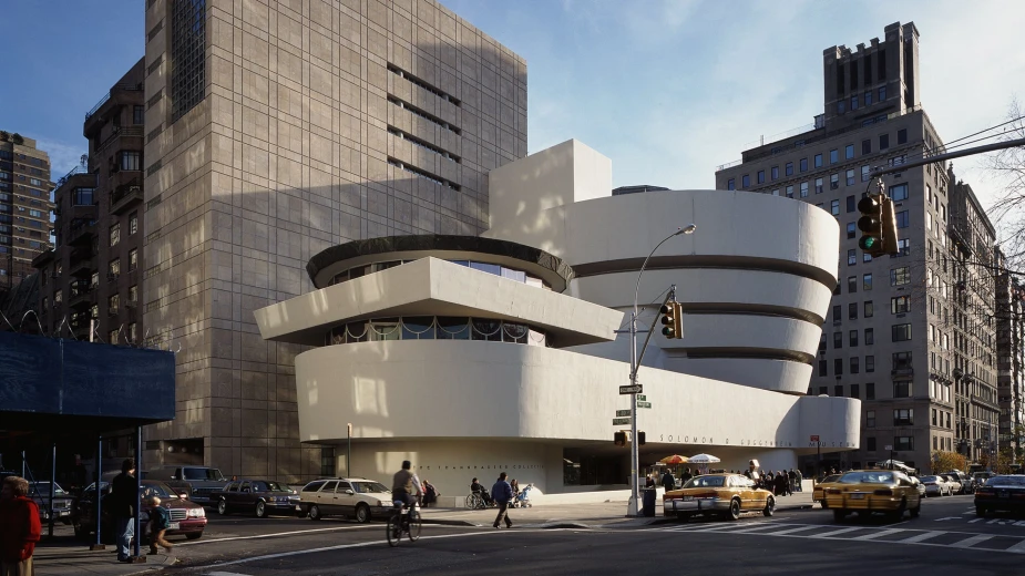 Guggenheim Museum with car