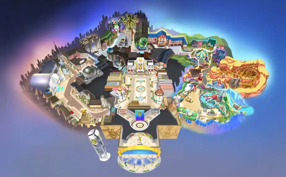 Warner Bros Abu Dhabi Map