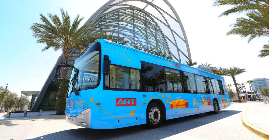 going Disneyland California by bus